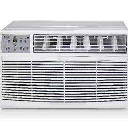 12,000 BTU 115-Volt Through-the-Wall Air Conditioner Cools 550 Sq. Ft. with remote in White
