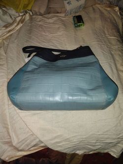 Coach Croc-Embossed, Teal/Turquoise