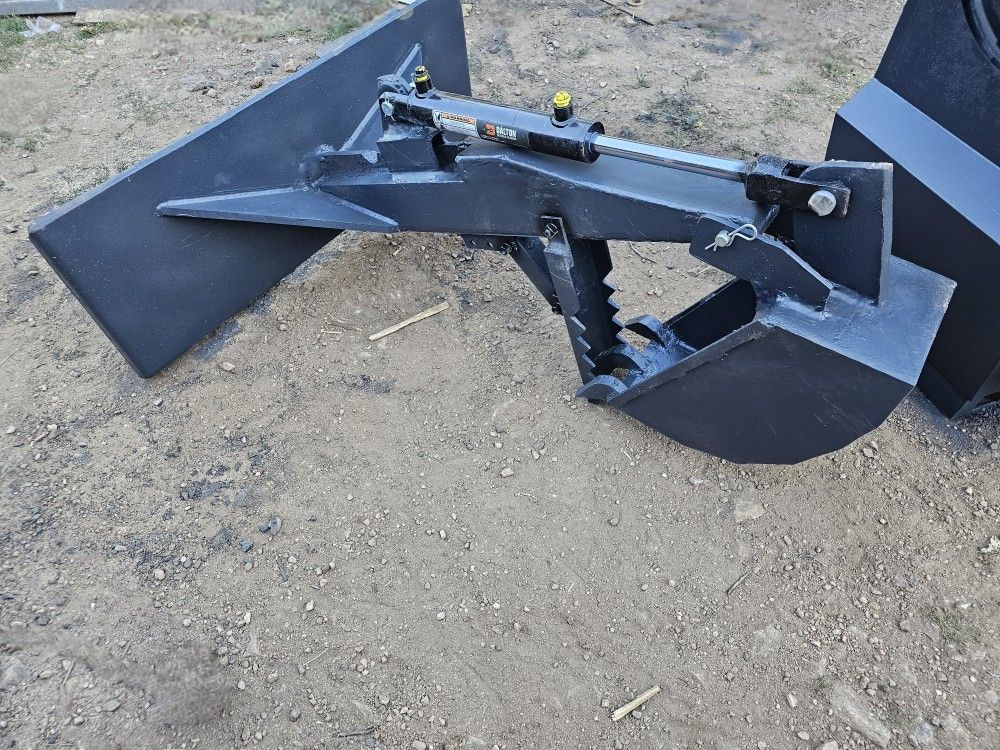 SKID STEER Heavy Duty Backhoe Fronthoe Tractor Deere CAT Bobcat Kubota Kioti, Quick Attach, Excavator, Dig Ditches