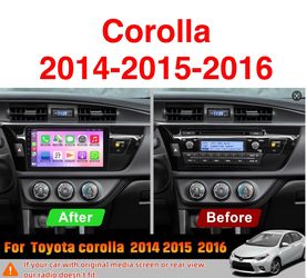 Wireless CarPlay Android Auto Screen Car 10”Corolla 2014-2015-2016 🔥$123🔥PRICE WITHOUT INSTALLATION