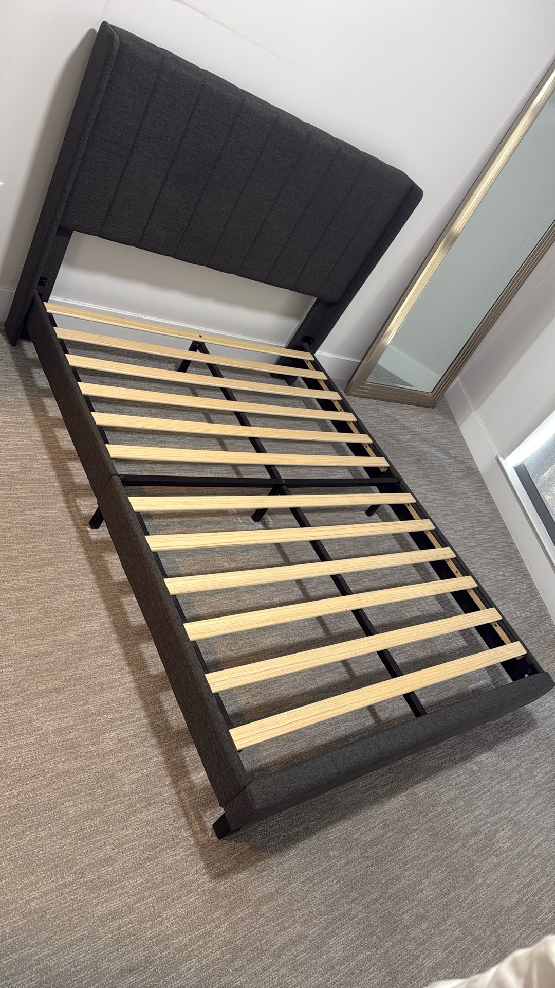 Full-size Upholstered Platform Bed Frame