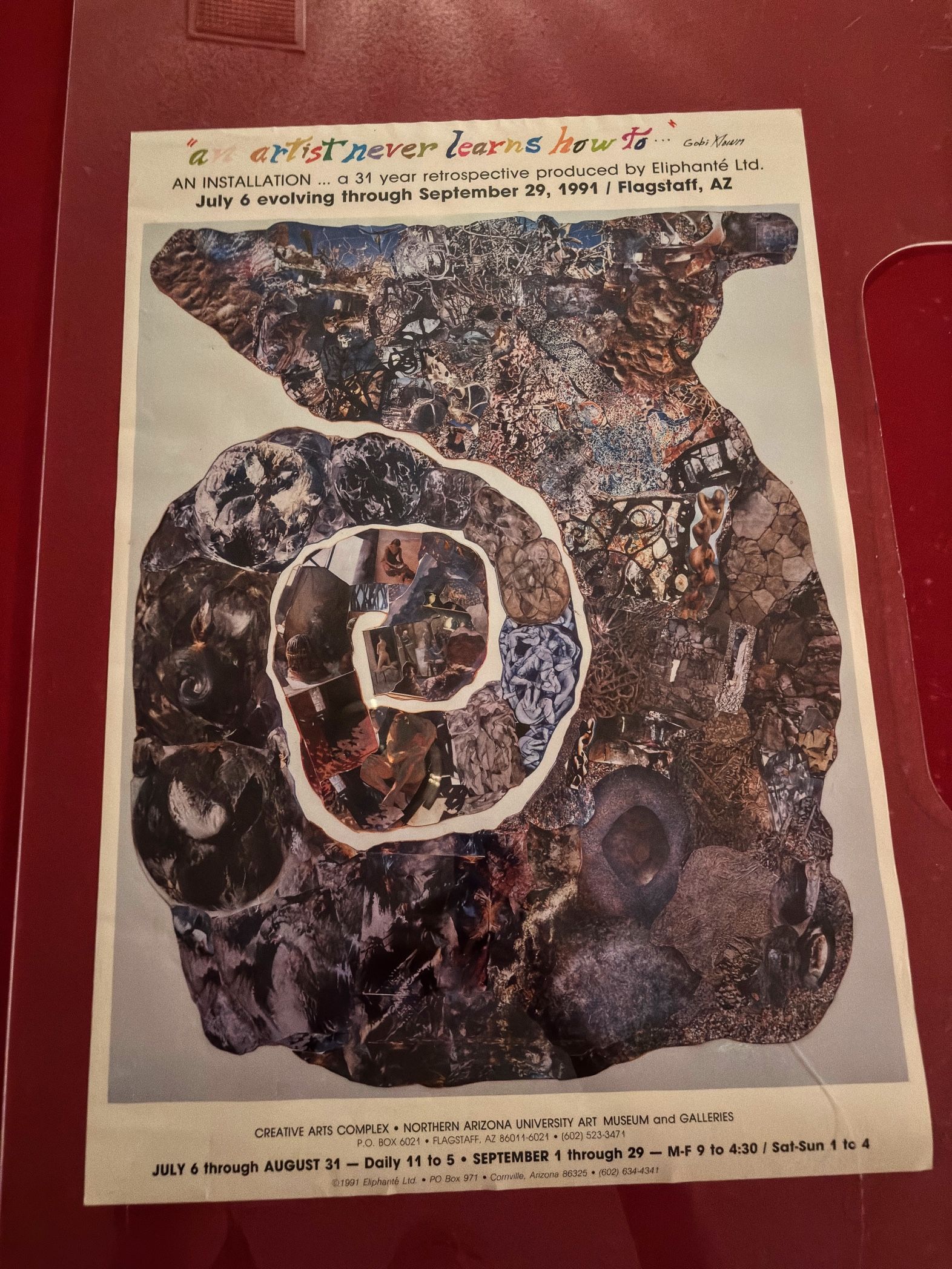 1991 Northern Arizona University Art Museum Poster