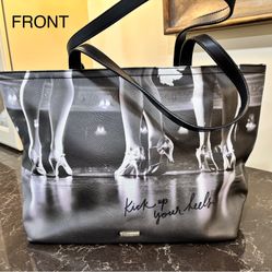 Kate Spade “Kick Up Your Heels” Used Tote Bag Or Large Purse Great for dancer/show choir member.  Shows Some wear. 