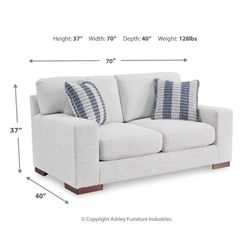 Belvoir Next-Gen Nuvella™ Performance Fabric Loveseat and Deep Chair
