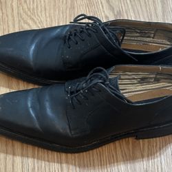 Giorgio Brutini Dress Shoes Men’s 12M Oxford Black Leather Square Toe 251131