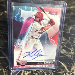 2020 Bowman Chrome Rookie Autographs Nolan Gorman