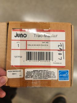 Juno Trac-Master LED Track Light Head Black 3000K 90CRI T255L G2