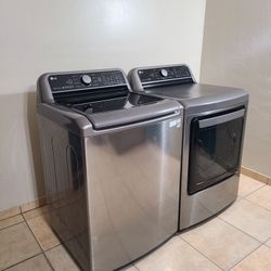 Stainless Steel LG Washer And Electric Dryer Free Deliver And Install 6 Month Warranty 