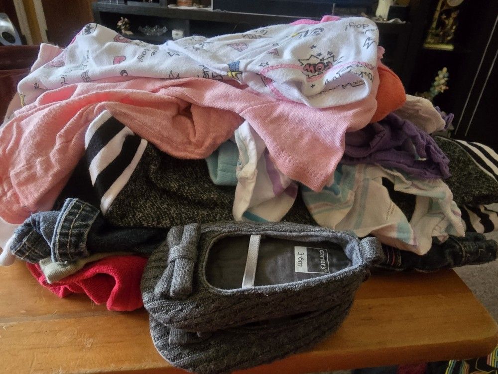 🎆BABY GIRL BUNDLE 14 PC CLOTHES 3 TO 12 MNTH