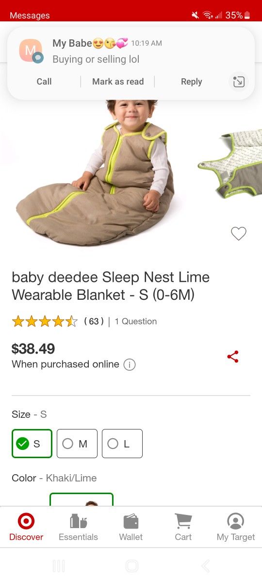 Baby Dee Dee's Sleepsack