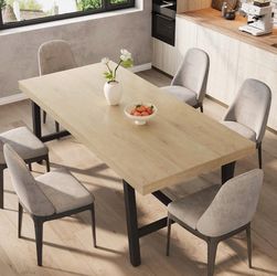 Industrial oak dining table brand new in box
