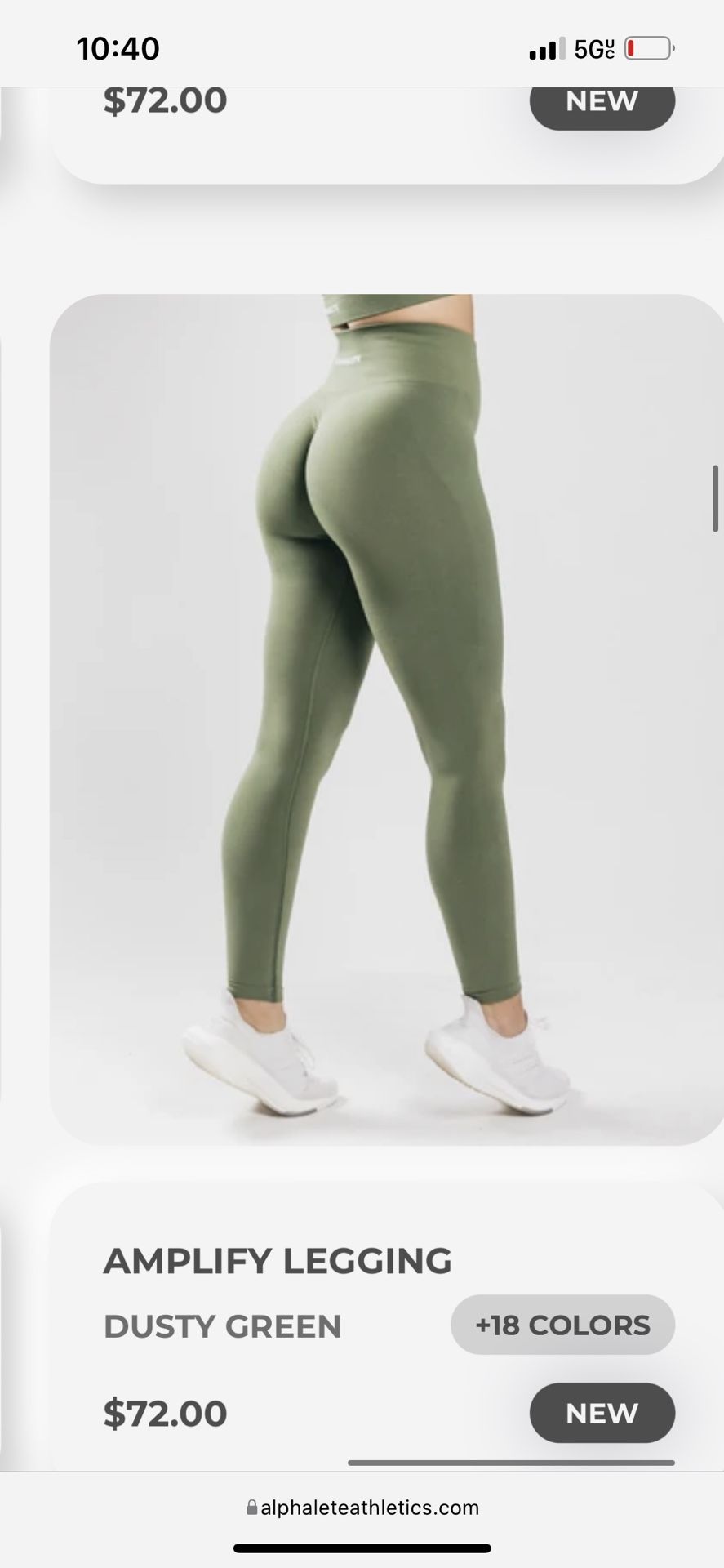 Store Dusty green leggings alphalete