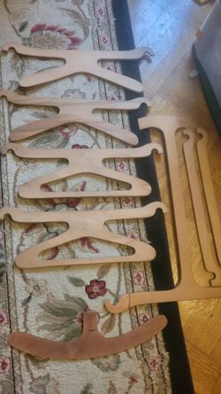 Antique steamer trunk hangers!
