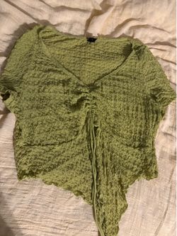 Green Crop Top