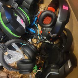Box Full Of Headphones Gaming/PC