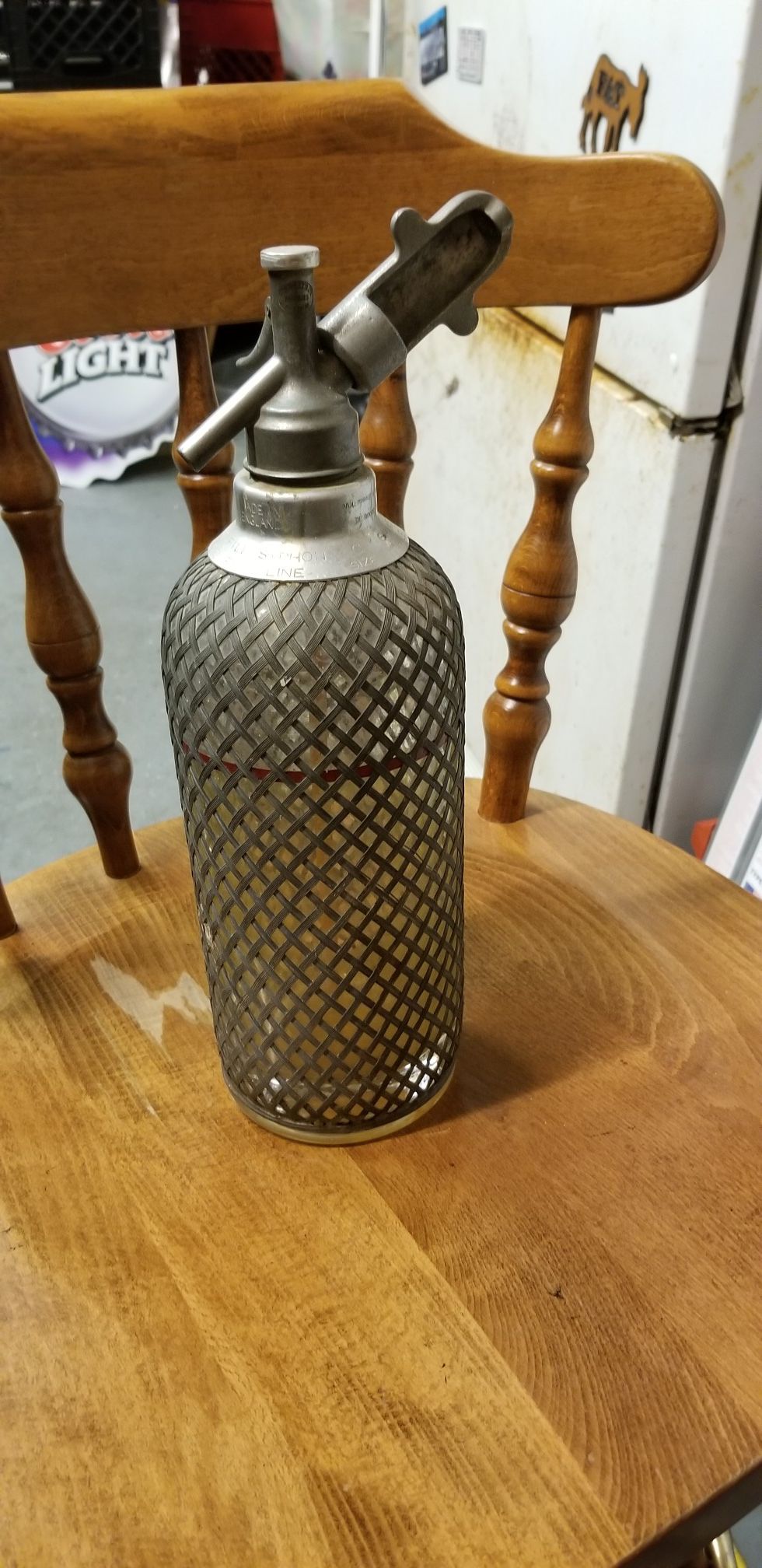 Antique Sparklets seltzer bottle