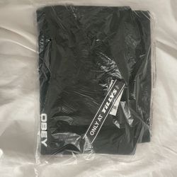 Tilly’s Green Obey T shirt + RSQ gray/black sweatpants both Medium