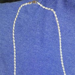 925 STERLING SILVER DIAMOND CUT ROPE CHAIN