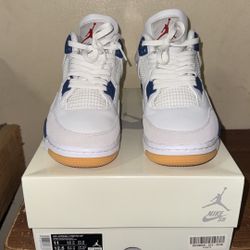 Air Jordan 4 Sb Navy Size 11 Pre-Owned