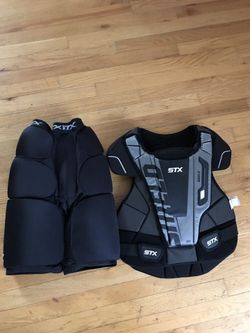 lacrosse chest and thigh padding