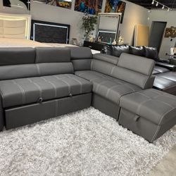 Black Friday Sake Pull Out Sleeper Sectional With Ottoman Only $1099