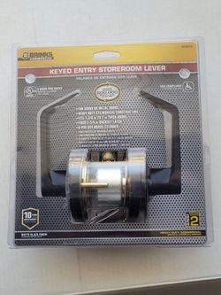 Brinks Commercial Keyed Entry Storeroom Lever