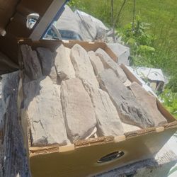 Stone And Pallets Of Mortar