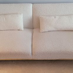 White Couch w/ Pullout/Futon 