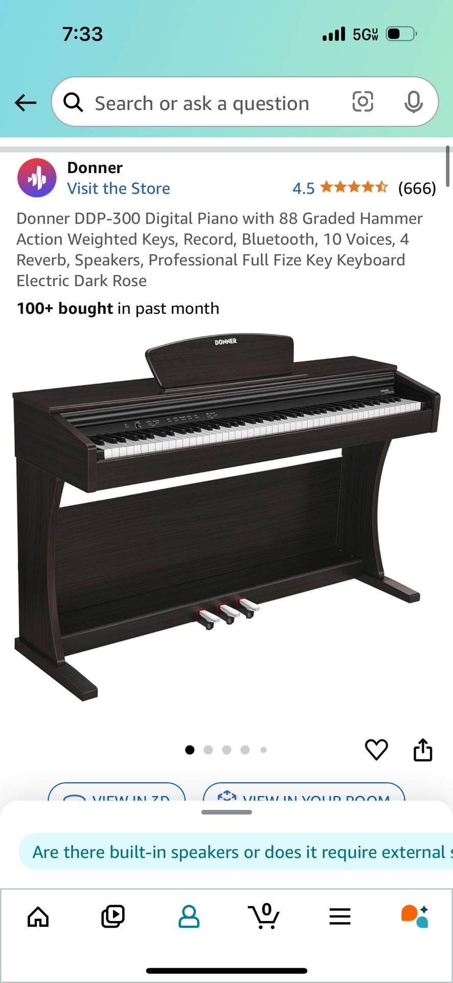 Digital piano DONNER DDP-300