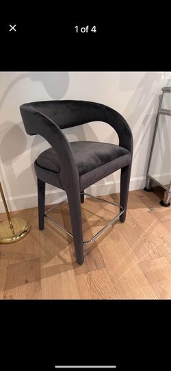 Brand New Counter Top Velvet Stool . Still In The Box