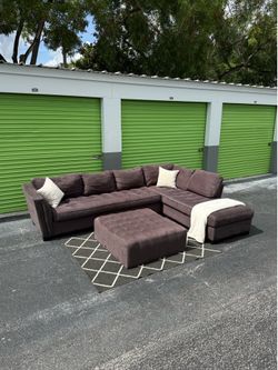 Sectional Couch Sofa - Dark Gray - Cindy Crawford - Rooms To Go