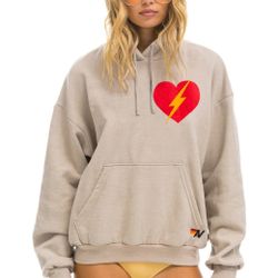 Aviator Bolt Sweatshirt in Sand, Size Small