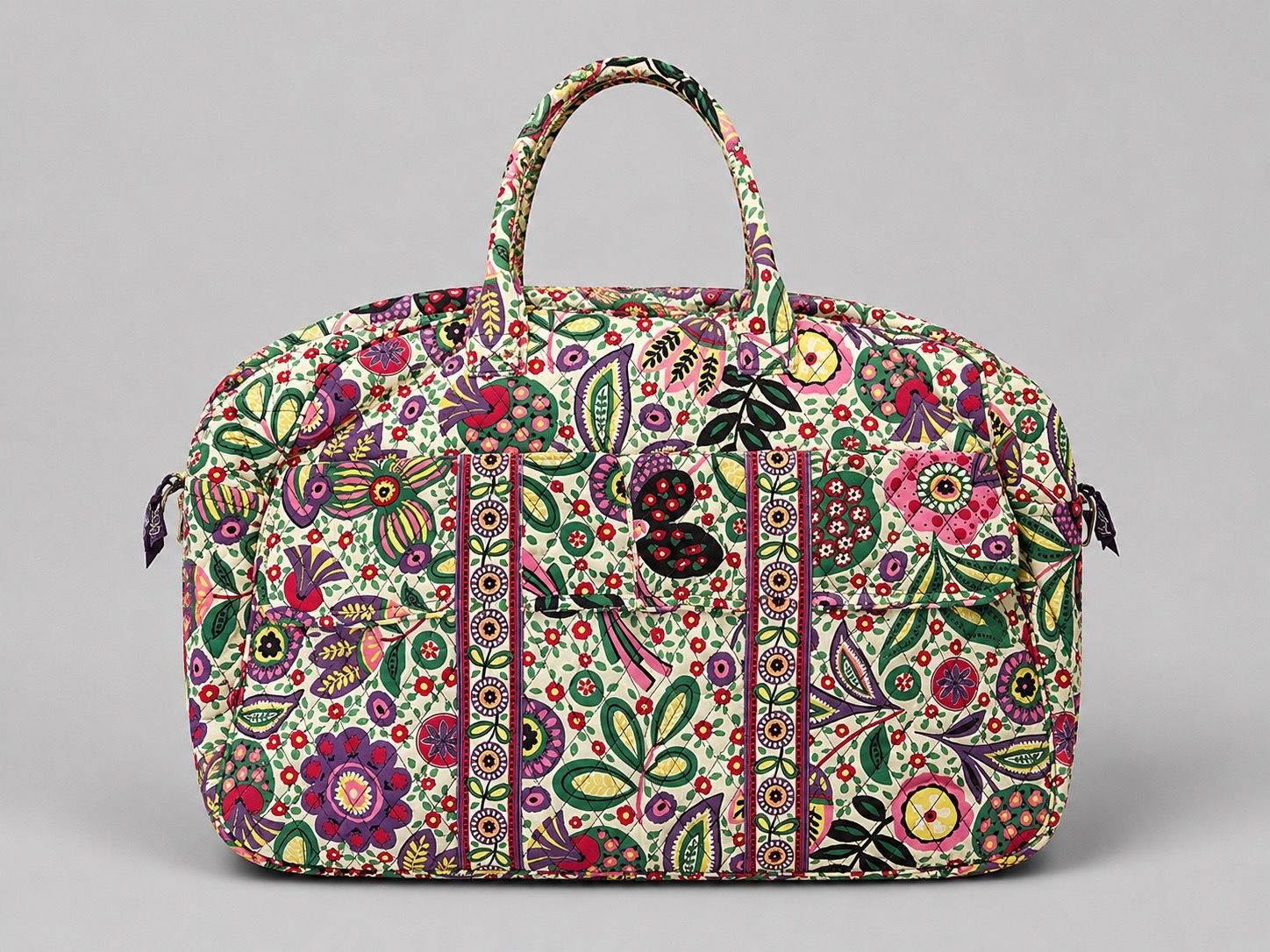 Vera Bradley Large Floral Travel Duffel Bag Carry On Luggage Tote