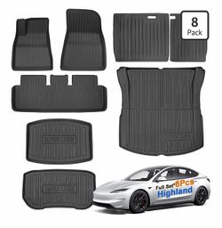 Tesla Model 3 (2024+) All Weather TPE Floor Mats