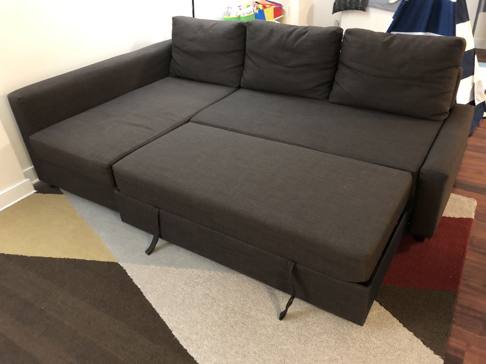 Sofa bed with storage(ikea)