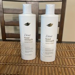 (2) Dove Bond Strength Damage Therapy Shampoo 12oz