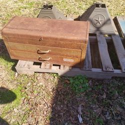 Vintage Craftsman Steel Toolbox