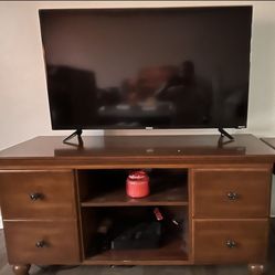 TV STAND Wooden. $45 or BEST OFFER 