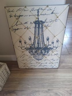 Matte Gold Thick Material Frame Chandelier 