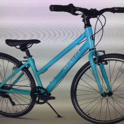 AVASTA ROAD HYBRID BIKE FOR WOMEN W/ KICKSTAND, LIGHT WIEGHT STEP THROUGH 700C ALUMINUM ALLOY FRAME, 7 SPEED D