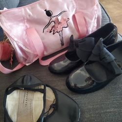 Ballet Shoes  And Bag