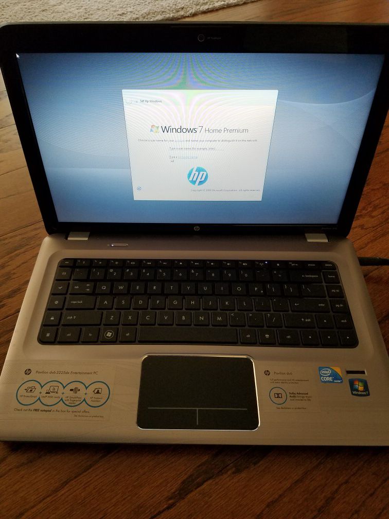 HP dv6 laptop