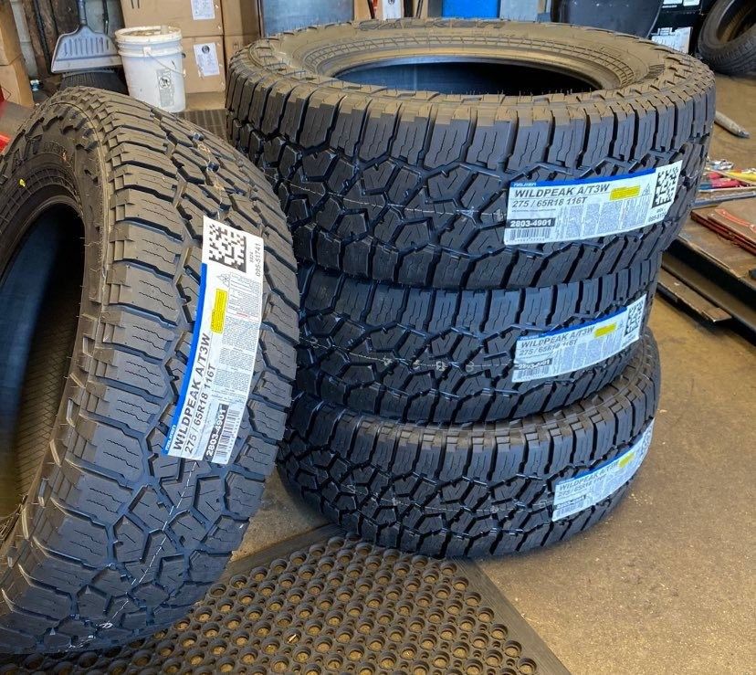 275/65/18 FALKEN WILDPEAK AT3W SET OF BRAND NEW TIRES LLANTAS NUEVAS