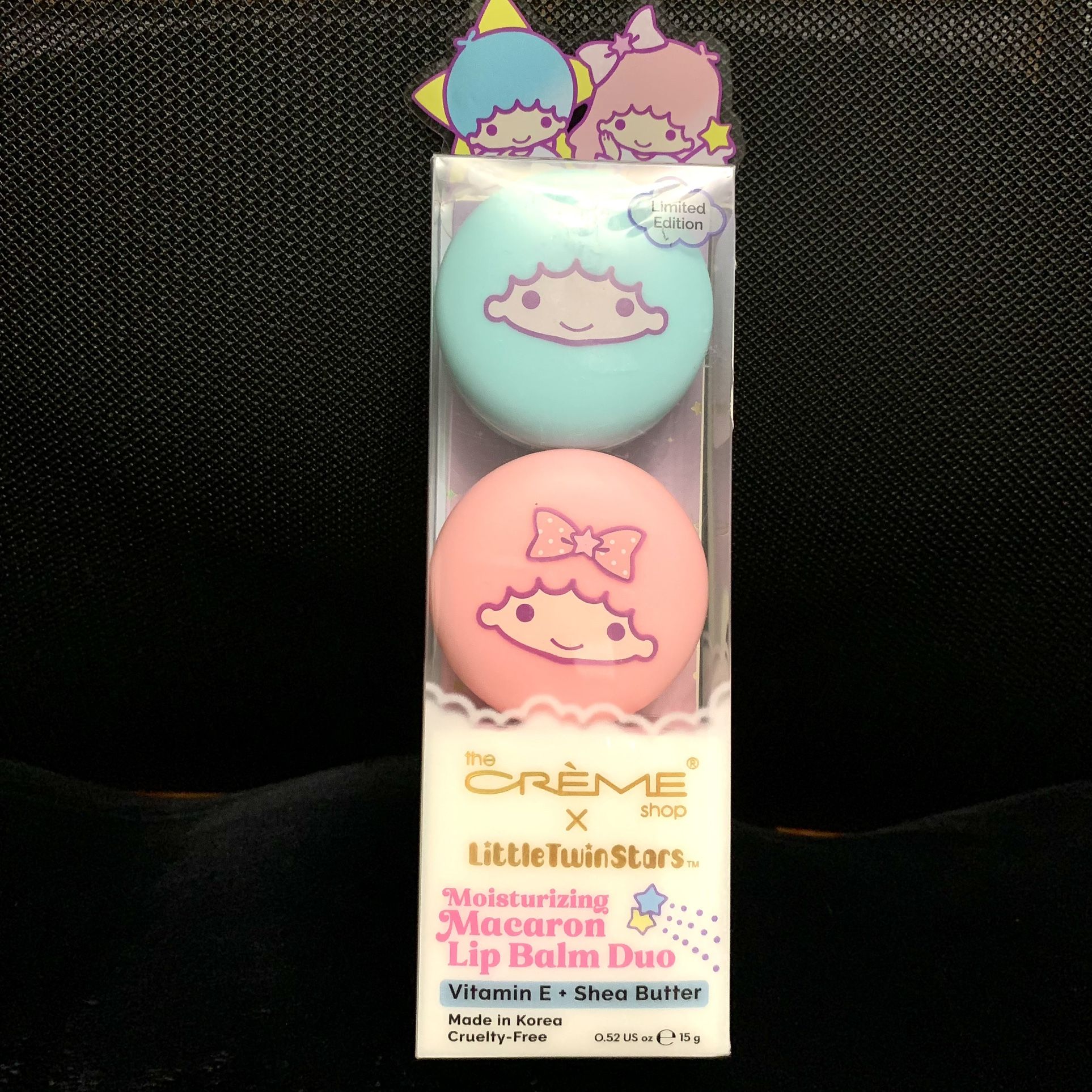 New The Creme Shop X Little Twin Stars Macaron Lip Balm Duo.