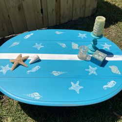 Coastal Starfish Stripe Coffee Table Ethan Allen Sides Expand 