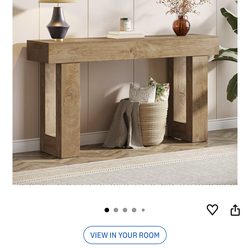 Wooden console table