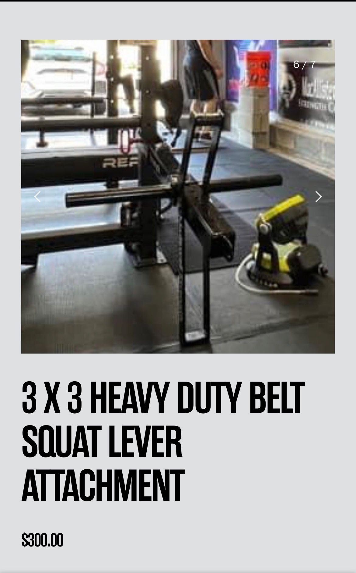 Belt Squat Attachment