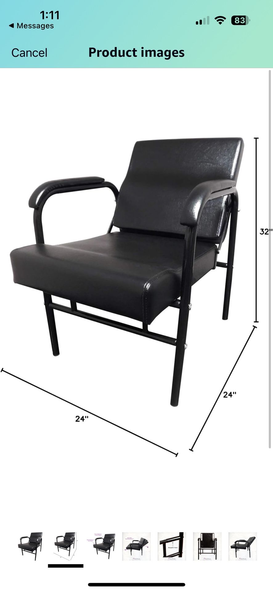 2 New in Boxes- Shampoo Chair Auto Recline Reclining Barber Hair Styling Salon Spa