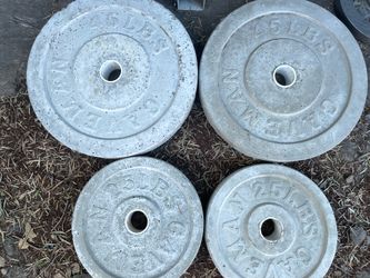 Concrete weights olympic size 2"
