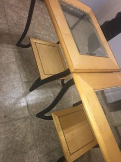 Two glass Tables